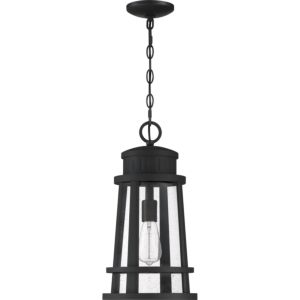 Quoizel Dunham 10 Inch Outdoor Hanging Light in Earth Black