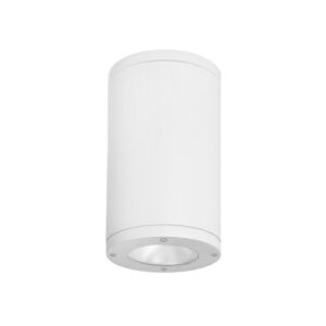 Tube Arch 1-Light LED Flush Mount Ceiling Light in White