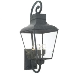 Crystorama Dumont 4 Light 39 Inch Outdoor Wall Light in Graphite