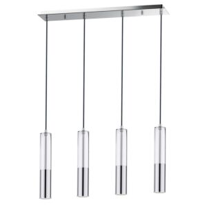 Torch 4-Light LED Linear Pendant in Polished Chrome