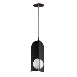 Pendulum 1-Light LED Mini Pendant in Black