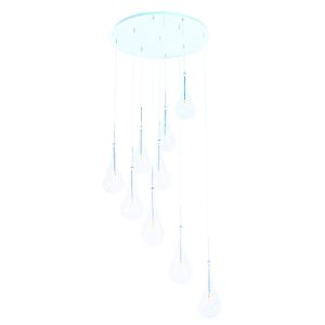 Larmes 9-Light Clear Glass Pendant Light