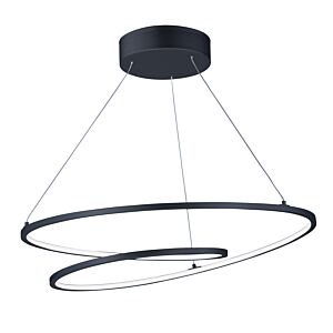 Cycle 1-Light LED Pendant in Black