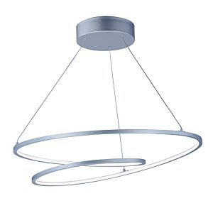 ET2 Cycle 25.25 Inch Entry Foyer Pendant in Matte Silver