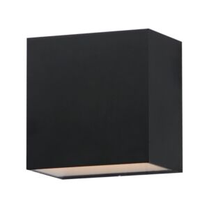 Blok 1-Light LED Outdoor Wall Sconce in Black