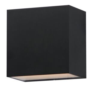 Blok 2-Light LED Outdoor Wall Sconce in Black
