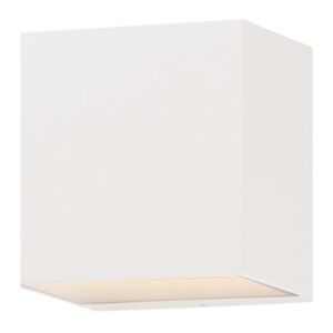 Blok 2-Light LED Outdoor Wall Sconce in White