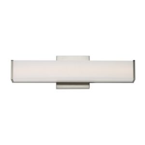 Baritone 1-Light LED Bathroom Vanity Light Vanity in Satin Nickel