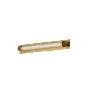 Doric 1-Light LED Wall Sconce in Natural Aged Brass