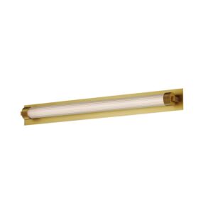 Doric 1-Light LED Bathroom Vanity Light Sconce in Natural Aged Brass