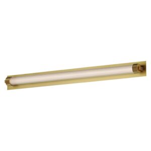 Doric 1-Light LED Bathroom Vanity Light Sconce in Natural Aged Brass