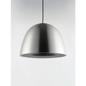 Fungo 1-Light LED Pendant in Satin Nickel with Black