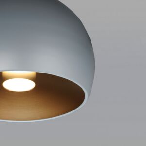 Palla 1-Light LED Pendant in Dark Grey with Coffee