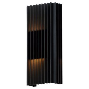 Rampart 2-Light LED Outdoor Wall Sconce in Black