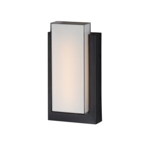 Tower 1-Light LED Outdoor Wall Sconce in Black