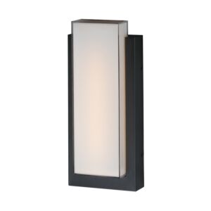 Tower 1-Light LED Outdoor Wall Sconce in Black