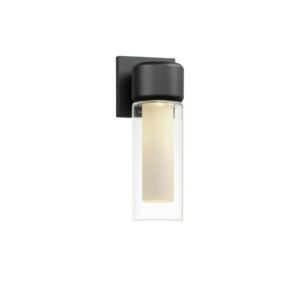 Dram 1-Light LED Outdoor Wall Sconce in Black