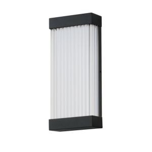 Acropolis 1-Light LED Outdoor Wall Sconce in Black