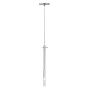 Pipette 1-Light LED Pendant in Polished Chrome