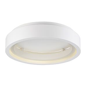 Icorona Foh 1-Light LED Flush Mount Ceiling Light in Matte White