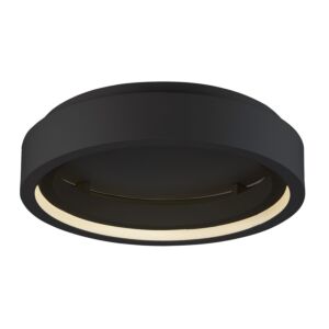 iCorona WiZ 1-Light LED Flush Mount in Black