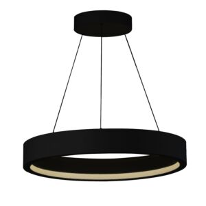 iCorona WiZ 1-Light LED Pendant in Black