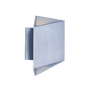 ET2 Alumilux AL 8.5 Inch 2 Light Outdoor Wall Sconce in Satin Aluminum