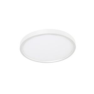 Edge Round LED Flush Mount in White