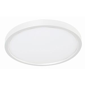 Edge Round LED Flush Mount in White