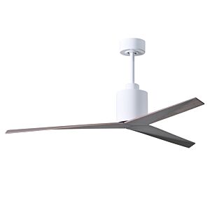 Eliza 6-Speed DC 56" Ceiling Fan in Gloss White with Old OakTone blades