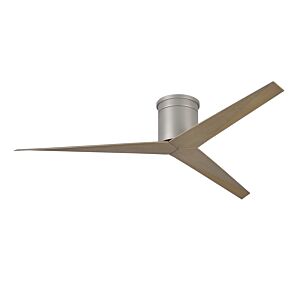 Eliza 6-Speed DC 56" Ceiling Fan in Brushed Nickel with Gray Ash Tone blades
