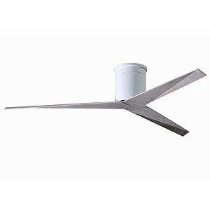 Eliza 6-Speed DC 56" Ceiling Fan in Gloss White with Barn Wood blades