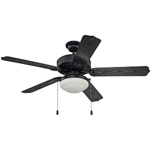 Craftmade 52" Enduro Plastic with Light Kit Ceiling Fan in Matte Black