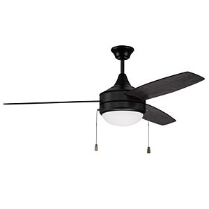 Craftmade Phaze Energy Star 3 Blade 2-Light Indoor Ceiling Fan in Flat Black