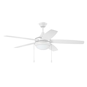 Craftmade Phaze Energy Star 5 Blade 2-Light Indoor Ceiling Fan in White