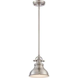 Quoizel Emery 8 Inch Pendant Light in Brushed Nickel