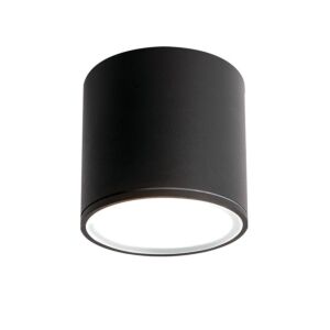 Everly LED Outdoor Flush Mount in Black