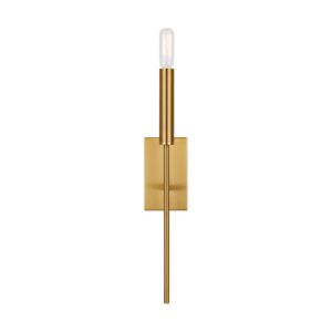 Brianna 1-Light Wall Sconce in Burnished Brass