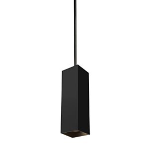 Visual Comfort Modern Exo 2700K LED 19" Pendant Light in Black and Matte Black