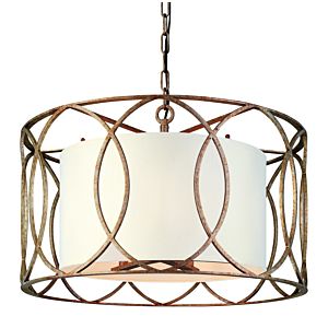 Troy Sausalito 5 Light Chandelier in Silver Gold