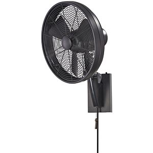 Minka Aire Anywhere Indoor/Outdoor Oscillating Wall Fan in Matte Black