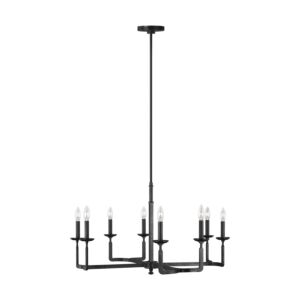 Ansley 8-Light Chandelier in Aged Iron