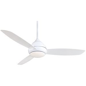 Minka Aire Concept I 58 Inch LED  Indoor/Outdoor Ceiling Fan in White