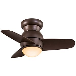 Minka Aire Spacesaver LED 26 Inch Flush Mount Ceiling Fan in Oil Rubbed Bronze