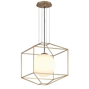 Troy Silhouette 21 Inch Pendant Light in Gold Leaf