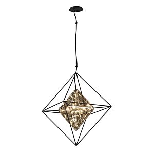 Troy Epic 4 Light 25 Inch Pendant Light in Forged Iron