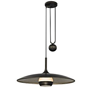 Troy Alchemy 15 Inch Pendant Light in Vintage Bronze Champagne Silver