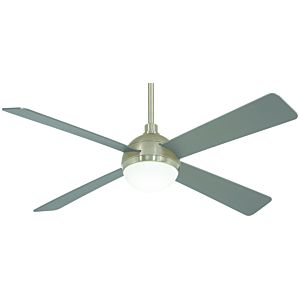 Minka Aire Orb 54 Inch Indoor Ceiling Fan in Brushed Steel with Brushed Nickel