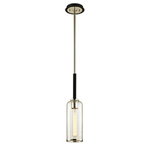 Troy Aeon 20 Inch Pendant Light in Carbide Black & Polished Nickel