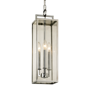 Troy Beckham 3 Light 21 Inch Pendant Light in Polished Stainless